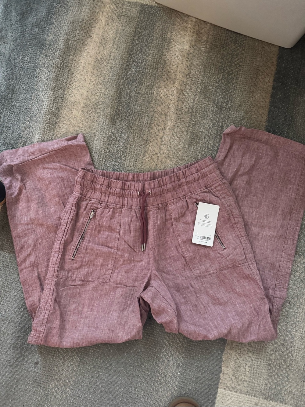Women’s Linen-Blend Drawstring Pants